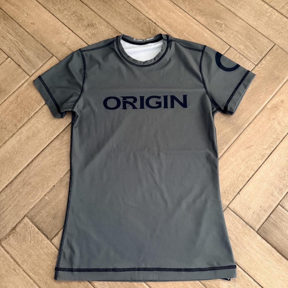 Origin Shirt Mens XL Gray Compression Fit Jocko Athletic Base Layer USA